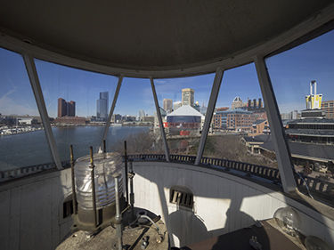 Seven Foot Knoll Lighthouse lantern room